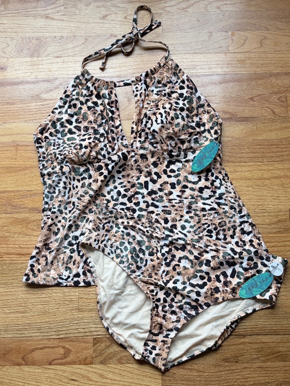 Plus size Leopard Tankini size 20W
